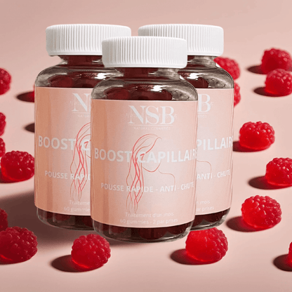 Gummies Cheveux Vegan – Pousse rapide & anti-chute | NSB