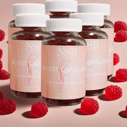 Gummies Cheveux Vegan – Pousse rapide & anti-chute | NSB