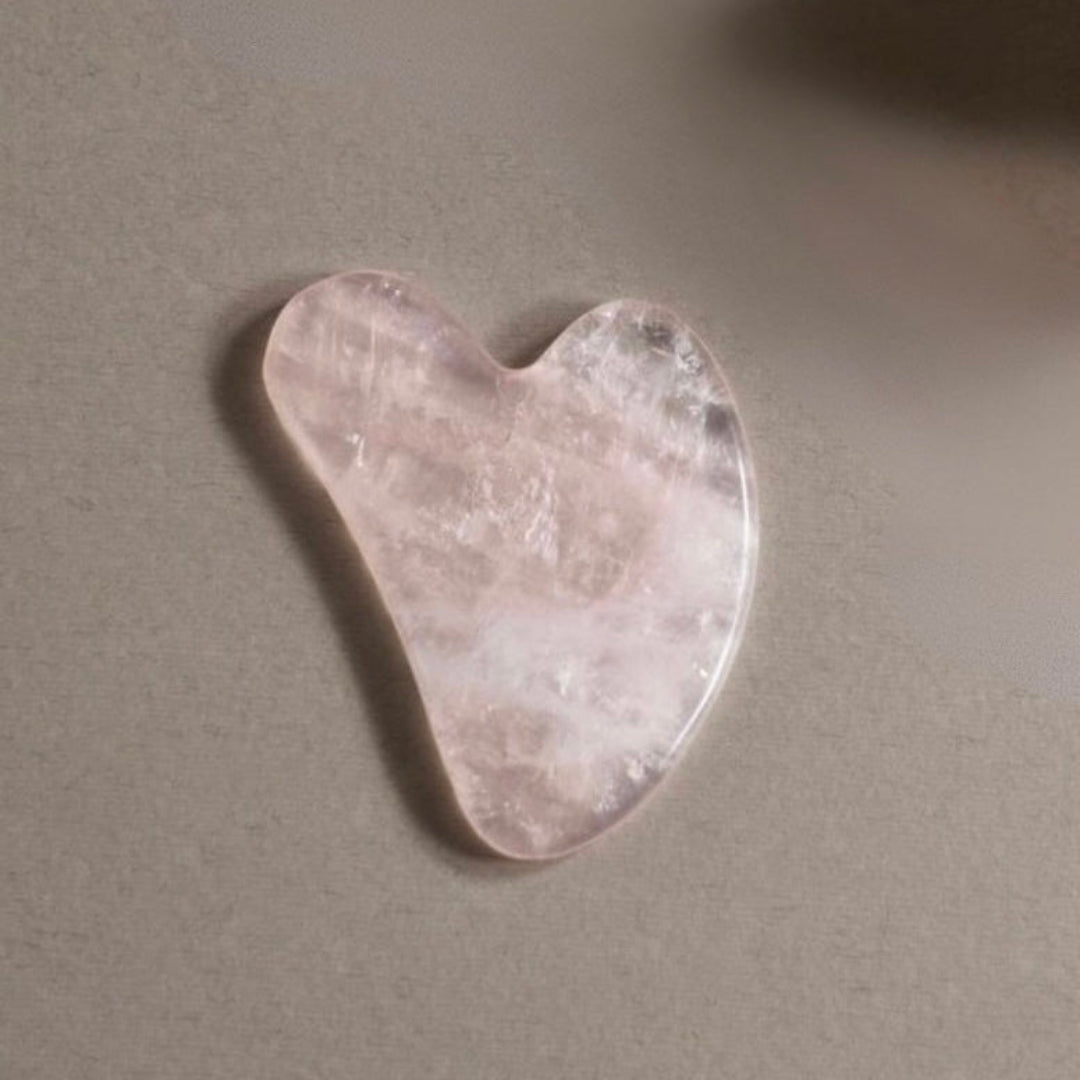 Gua Sha en Quartz rose
